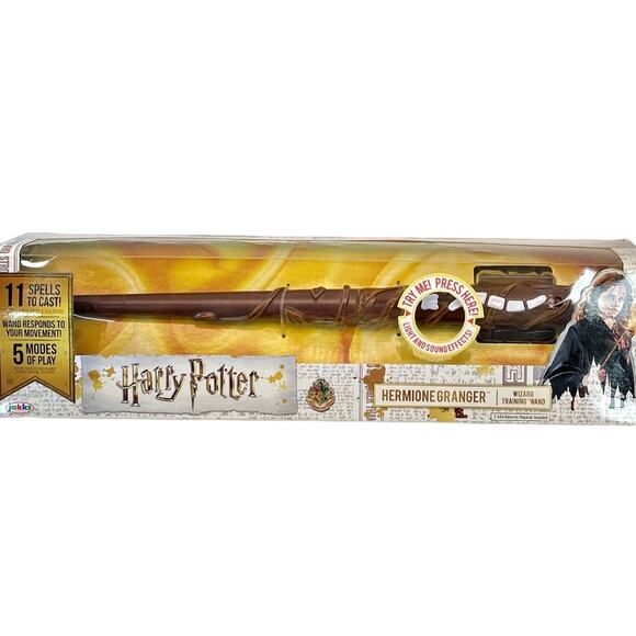 Harry Potter Hermione Granger Wizard Training Wand Cast 11 Spells Lights Sounds - Picture 1 of 3